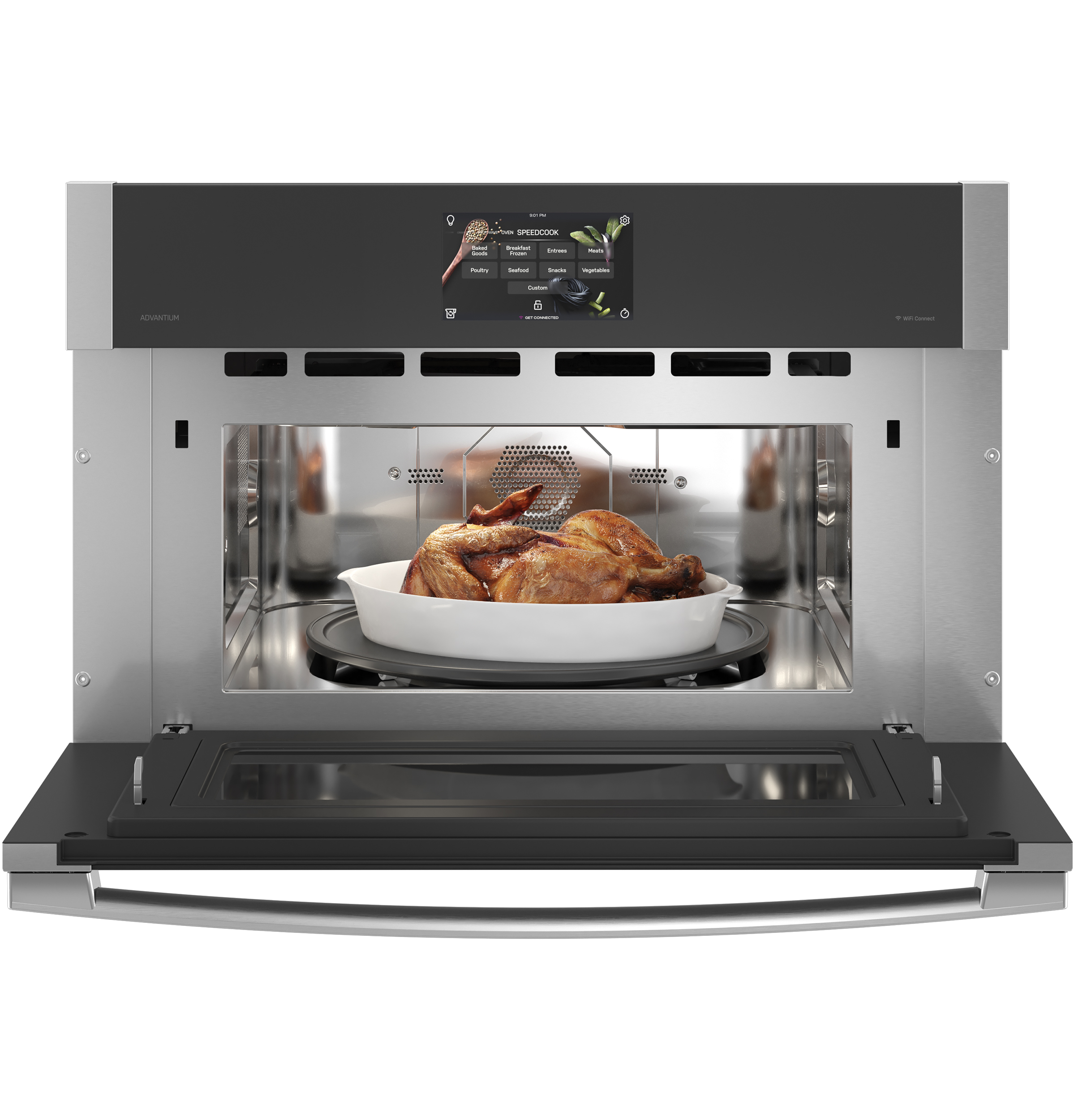 30" Single Wall Oven with 120V Advantium Technology view 2