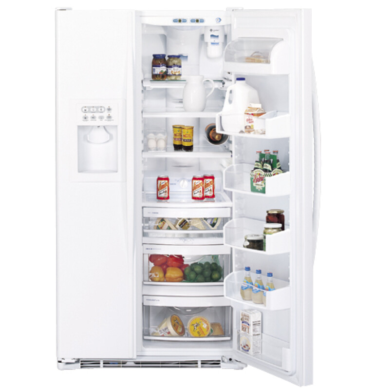 GE Profile Arctica CustomStyle Side-By-Side Refrigerator White PSC23MGNWW Picture 1