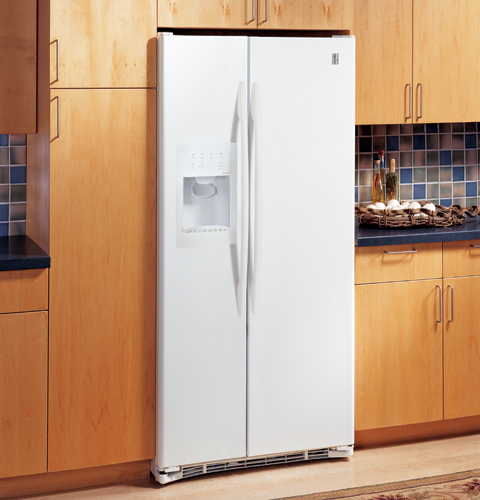 CustomStyle 22.6 Cu. Ft. Side-By-Side Refrigerator PSC23NGSWW, product image 2 of 4