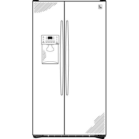 Counter-Depth 22.6 Cu. Ft. Side-by-Side PSC23PSTSS, product image 3 of 4