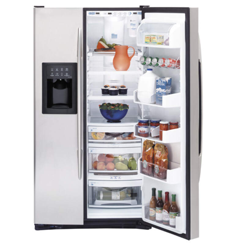CustomStyle 22.6 Cu. Ft. Side-By-Side Refrigerator PSC23SGPSS, product image 2 of 4