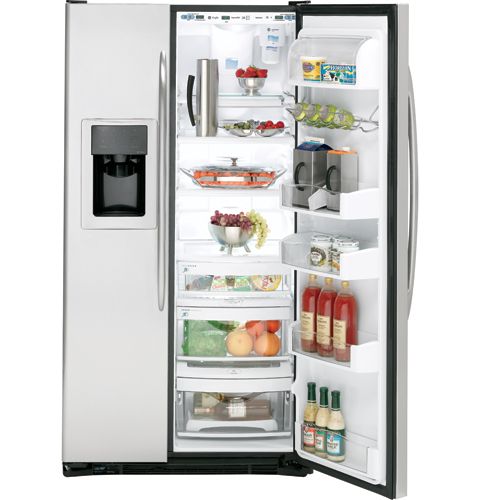 Counter-Depth 24.6 Cu. Ft. Stainless Side-by-Side Refrigerator PSC25MSTSS