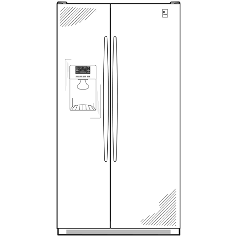 24.6 Cu. Ft. Side-by-Side Refrigerator PSCS5TGXSS