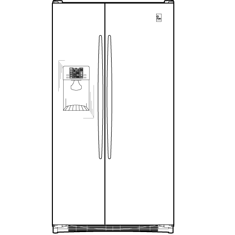 24.6 Cu. Ft. Side-by-Side Refrigerator PSCS5VGXSS, product image 3 of 4