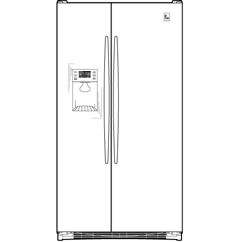 23.2 Cu. Ft. Side-by-Side with Integrated Dispenser PSDF3YGXBB