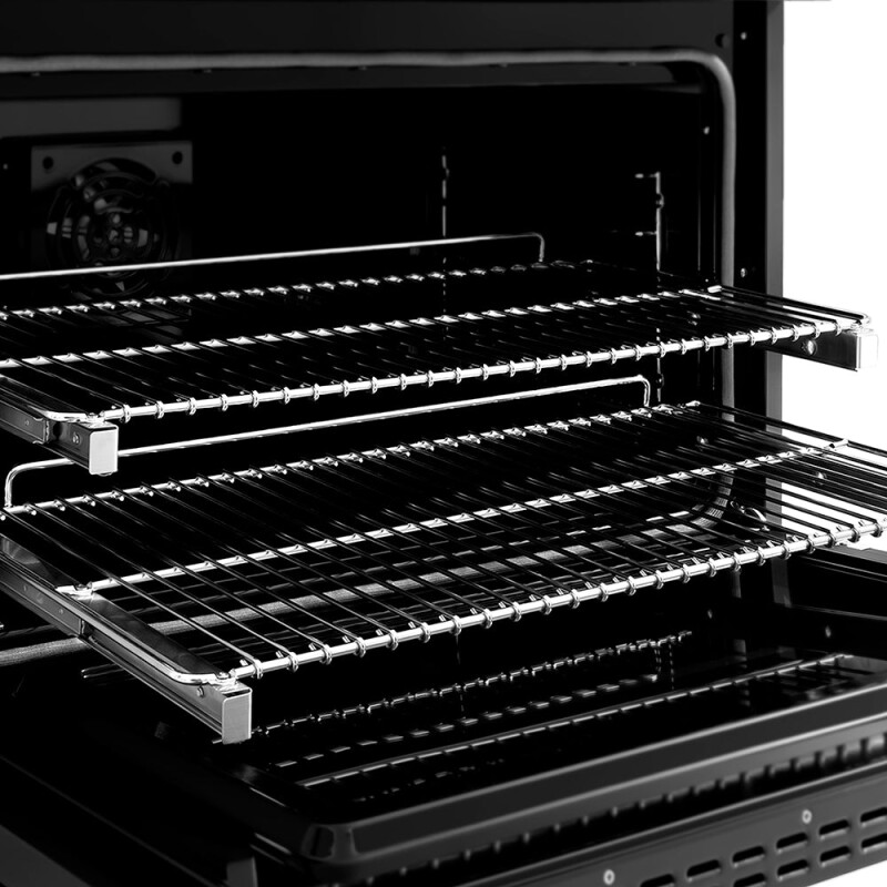 Autograph Edition 36 In. 5.2 Cu. Ft. Paramount Dual Fuel Range With 6 Burner Duopro™ Cooktop And Electric Convection Oven In Black Stainless Steel And Polished Gold Accents PSDRBZ36G