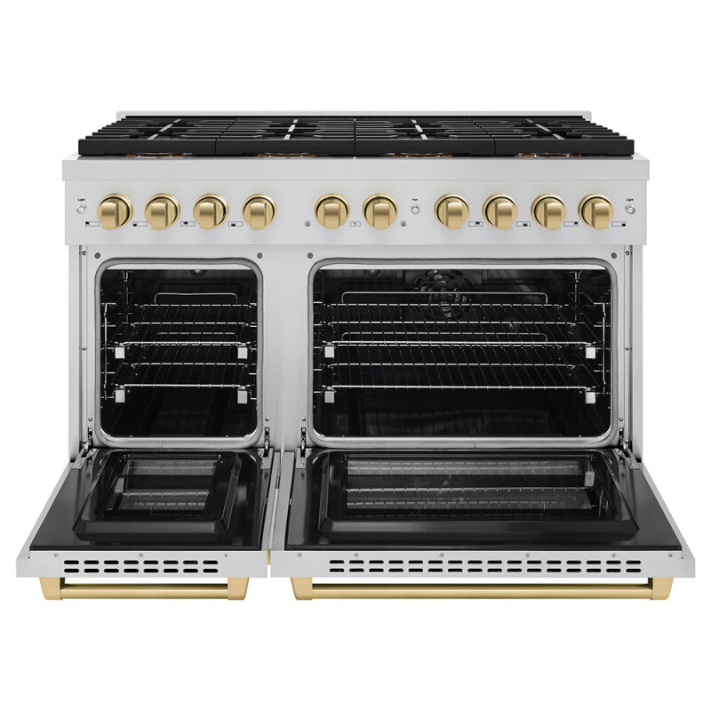 Autograph Edition 48 in. 6.7 cu. ft. Paramount Dual Fuel Range with 8 Burner DuoPro™ Cooktop and Dual Ovens PSDRZ48CB