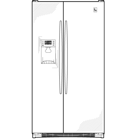 23.2 Cu. Ft. Side-by-Side with Integrated Dispenser PSDS3YGXSS, product image 3 of 4