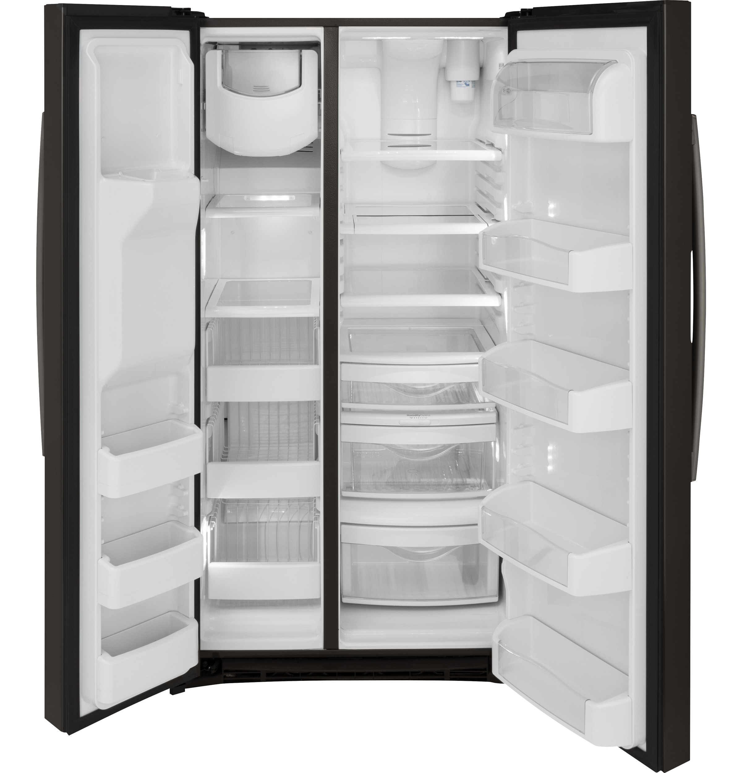 Series 25.3 Cu. Ft. Side-by-Side Refrigerator PSE25KBLTS, product image 4 of 16