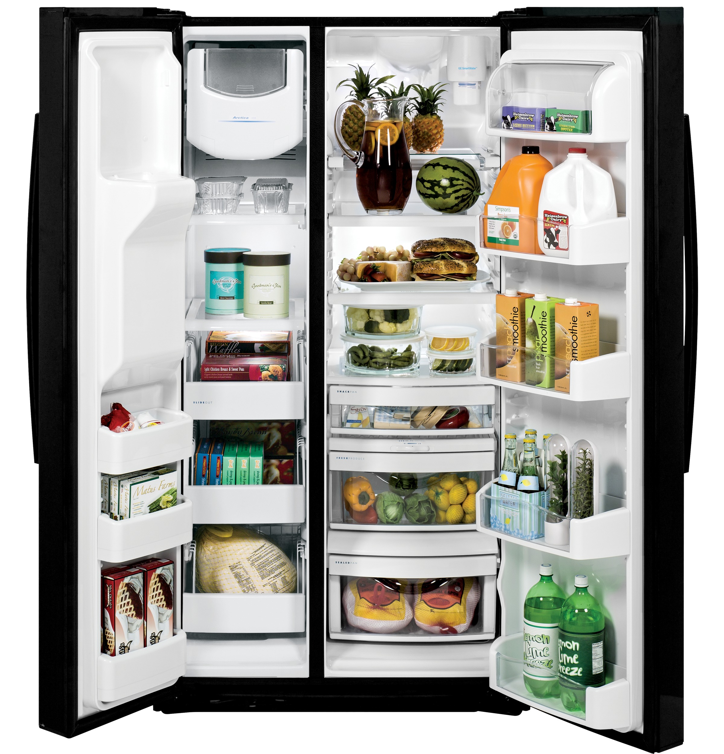 Series 25.3 Cu. Ft. Side-by-Side Refrigerator PSE25KGHBB