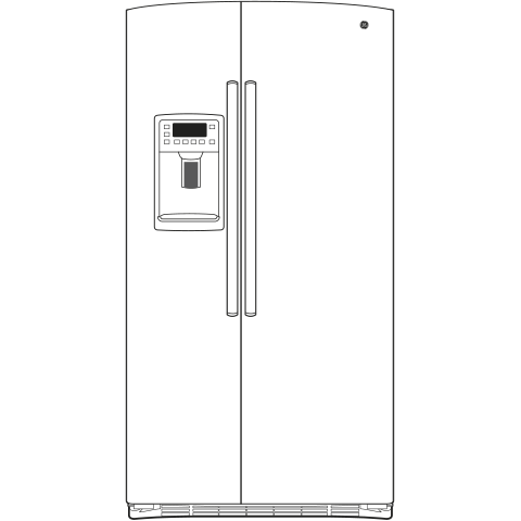Series 25.3 Cu. Ft. Side-by-Side Refrigerator PSE25KGHBB