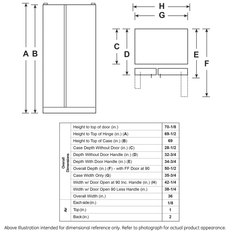 25.3 Cu. Ft. Side-by-Side Refrigerator view 3