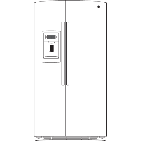 Series 25.9 Cu. Ft. Side-by-Side Refrigerator PSE26KGEBB