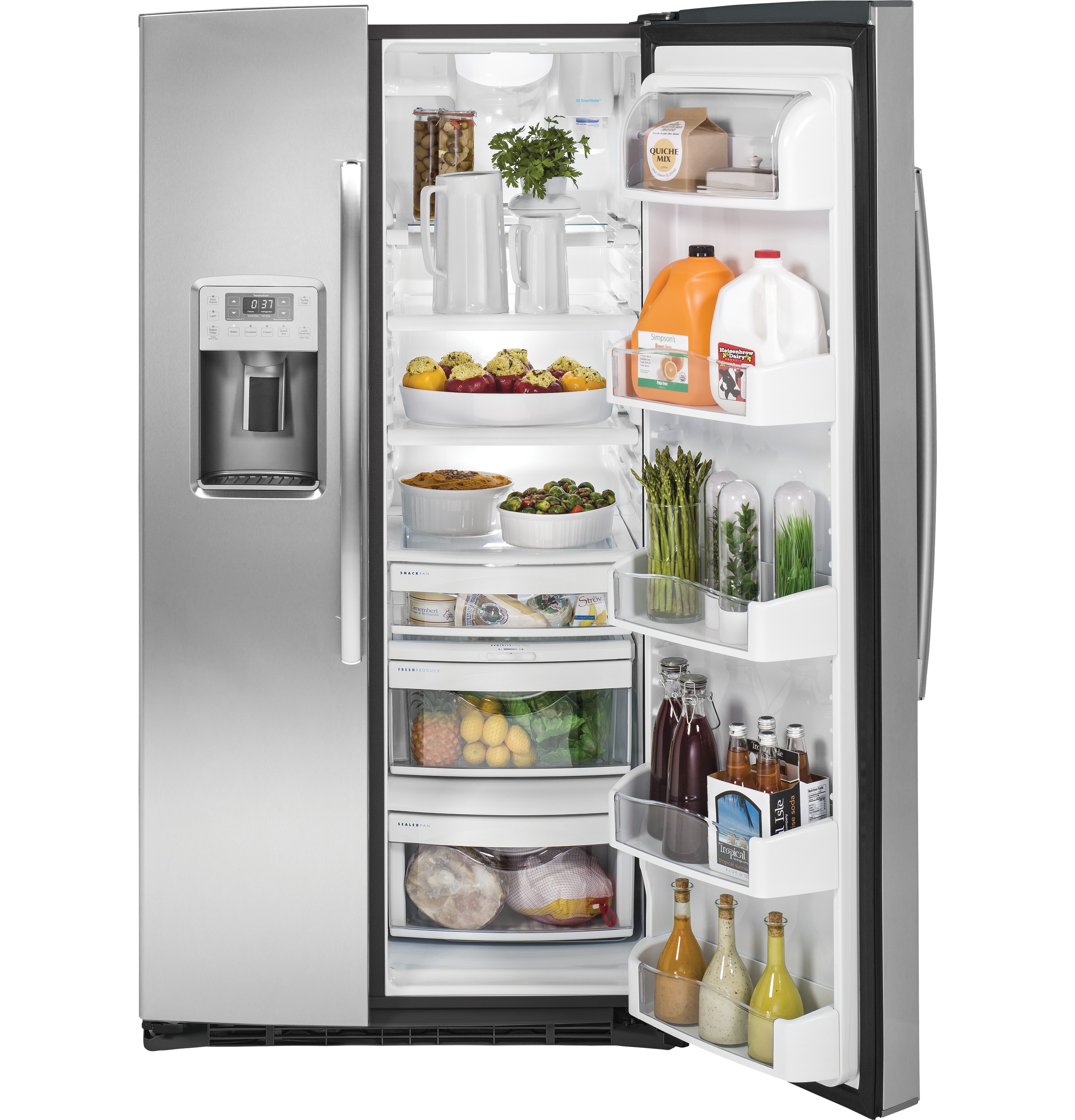 Series 25.9 Cu. Ft. Side-by-Side Refrigerator PSE26KSESS, product image 9 of 18