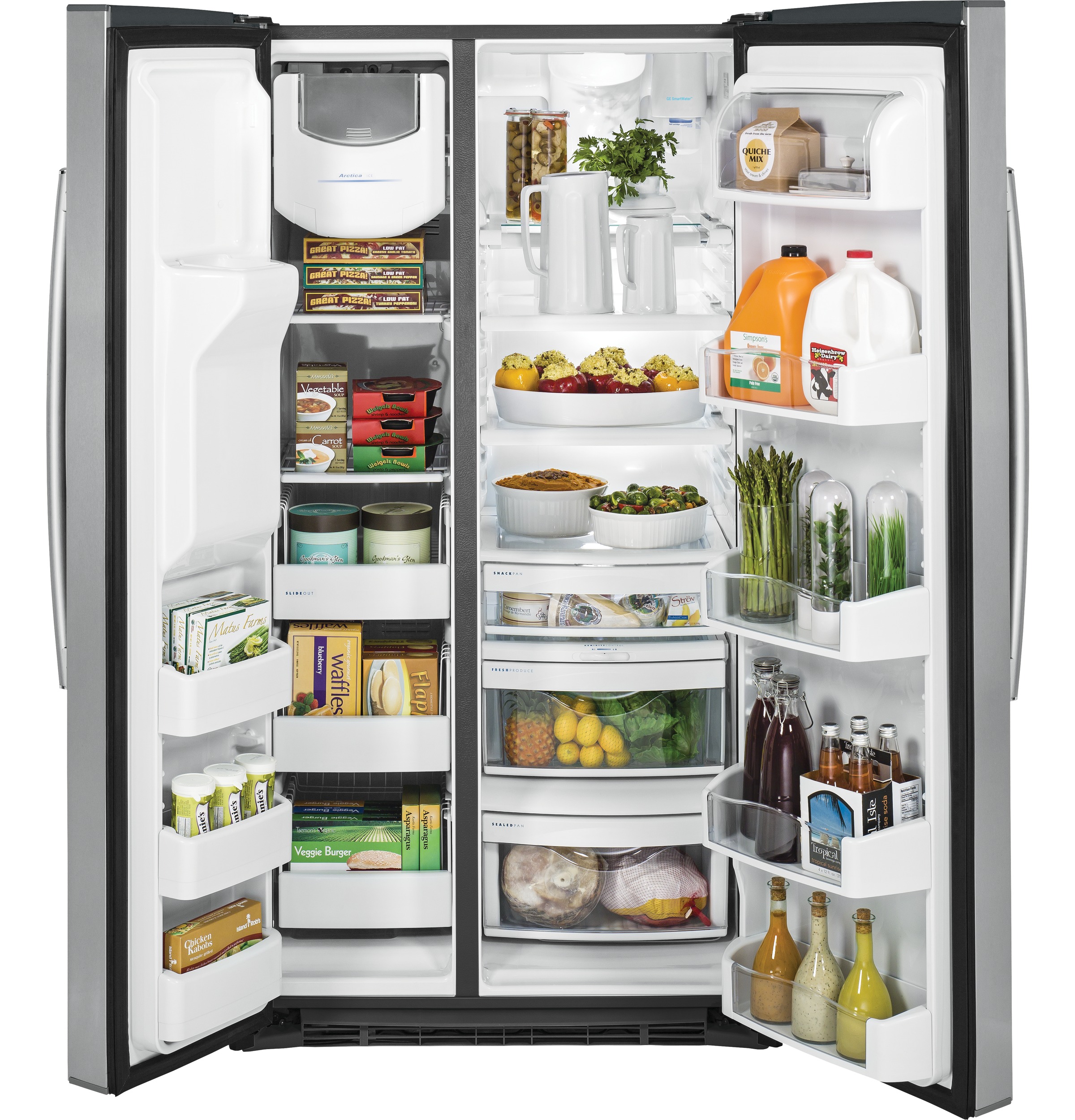 Series 25.9 Cu. Ft. Side-by-Side Refrigerator PSE26KSESS, product image 3 of 18