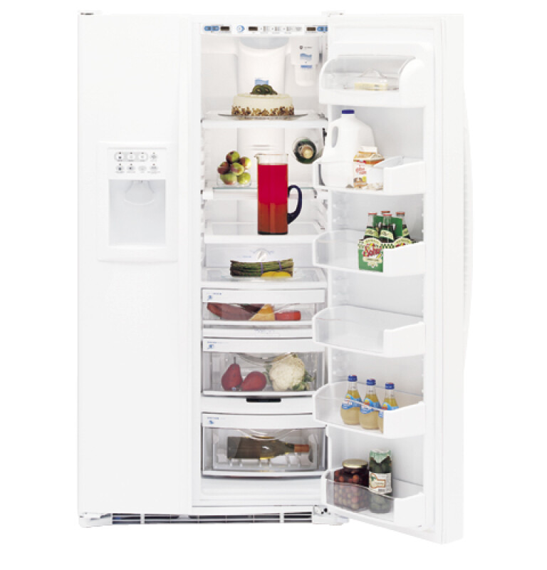 Arctica Side-By-Side Refrigerator PSF26NGNWW, product image 2 of 5