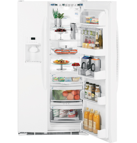 25.5 Cu. Ft. Side-by-Side Refrigerator with Integrated Dispenser PSF26PGTWW