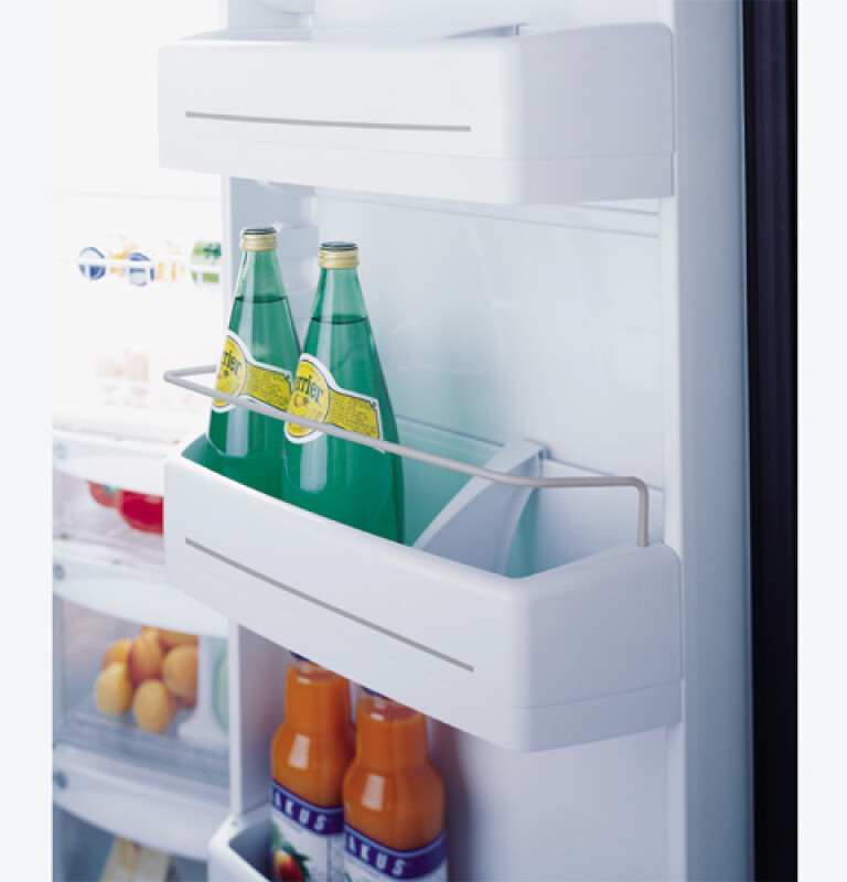 Refrigerator Side by Side, 611 Liters (Freezer 189 L), SoftTouch Dispenser, Slide-Out Can Dispenser, Black Model PSG22MIMFBB