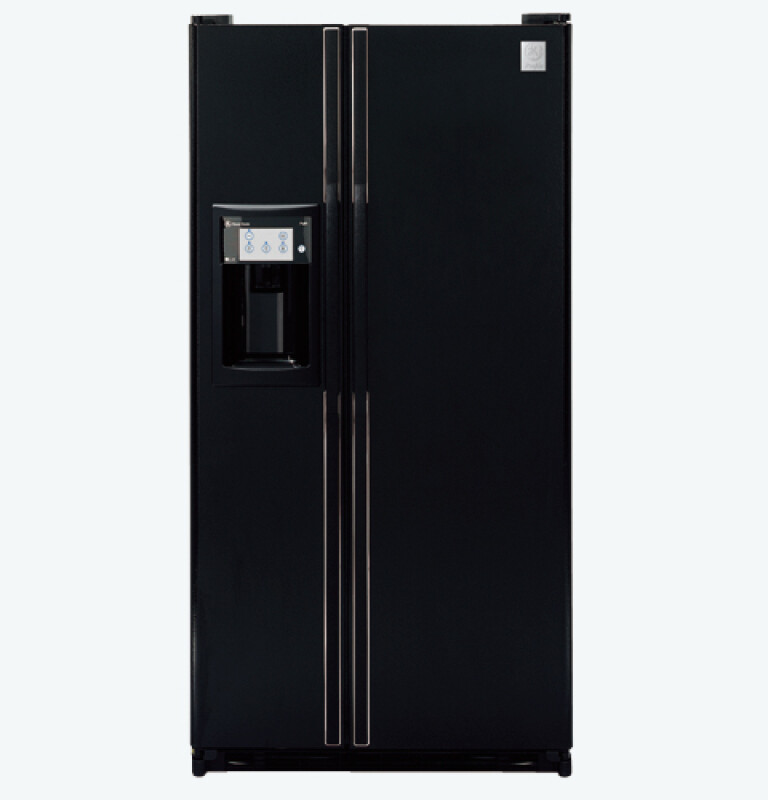 Refrigerator Side by Side, 611 Liters (Freezer 189 L), SoftTouch Dispenser, Slide-Out Can Dispenser, Black Model PSG22MIMFBB