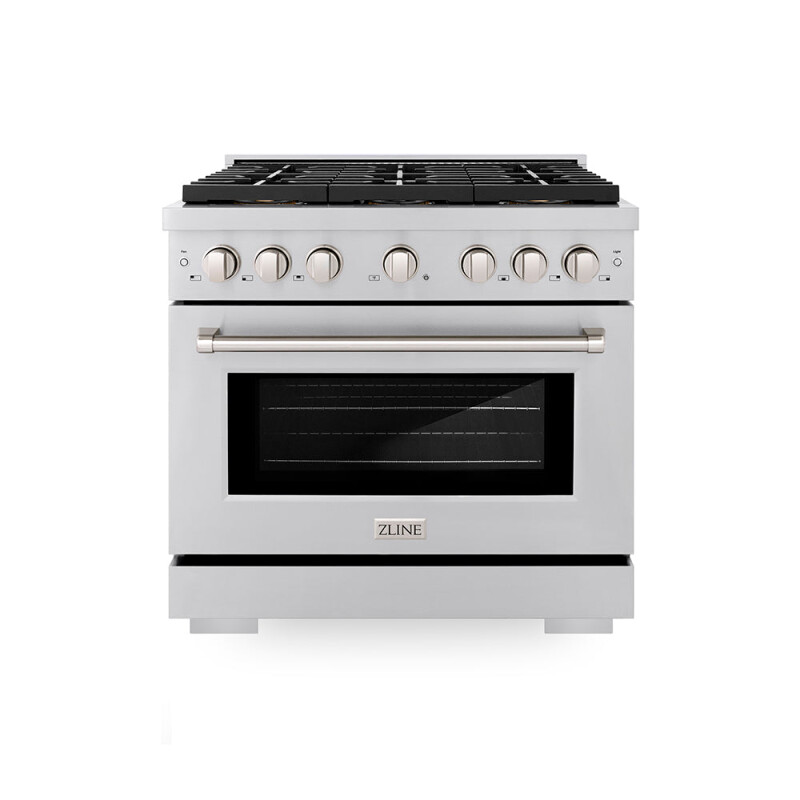 36 In. 5.2 Cu. Ft. Paramount Gas Range With 6 Burner Duopro™ Cooktop And Convection Gas Oven In Stainless Steel PSGR36