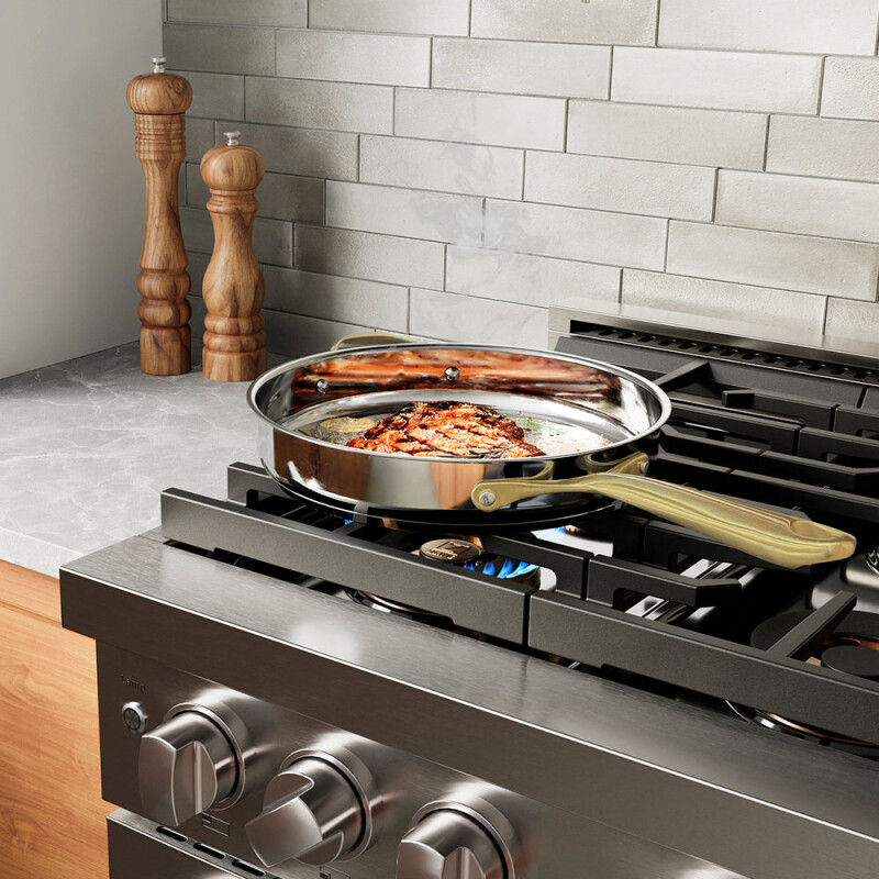36 In. 5.2 Cu. Ft. Paramount Gas Range With 6 Burner Duopro™ Cooktop And Convection Gas Oven In Stainless Steel PSGR36