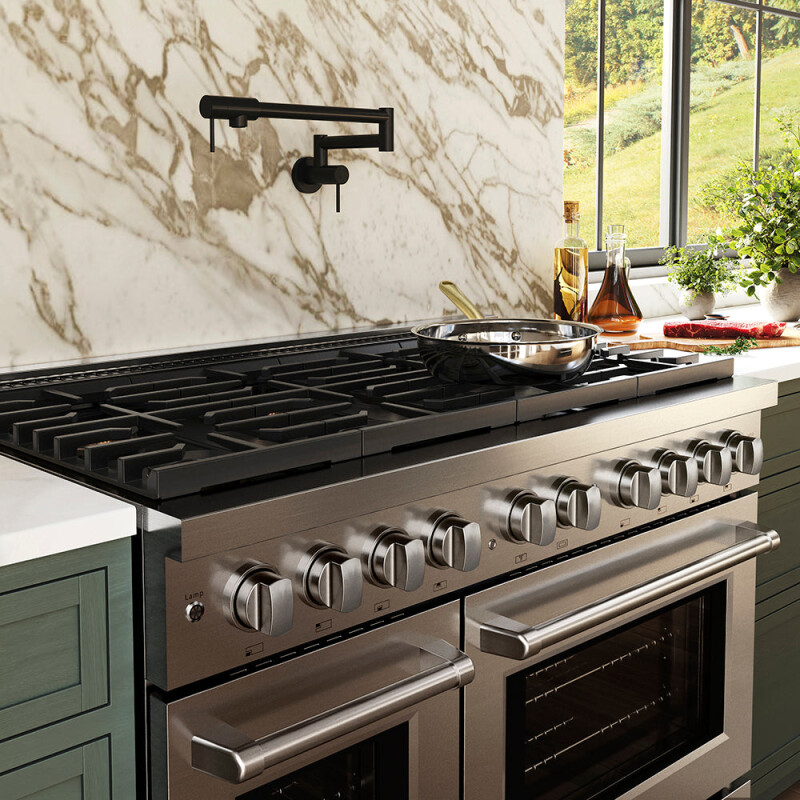48 in. 6.7 cu. ft. Paramount Gas Range with 8 Burner DuoPro™ Cooktop and Dual Ovens PSGR48