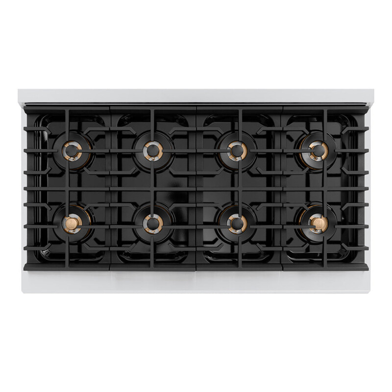 48 in. 6.7 cu. ft. Paramount Gas Range with 8 Burner DuoPro™ Cooktop and Dual Ovens with Black Matte Doors PSGRBLM48