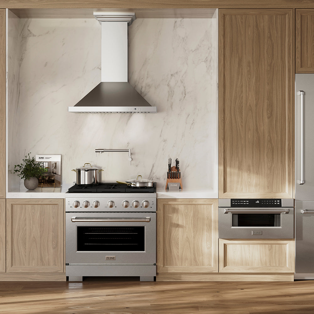 36 In. 5.2 Cu. Ft. Paramount Gas Range With 6 Burner Duopro™ Cooktop And Convection Gas Oven In Satin Stainless Steel PSGRS36