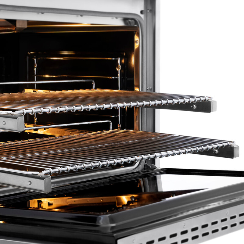 Autograph Edition 36 In. 5.2 Cu. Ft. Paramount Gas Range With 6 Burner Duopro™ Cooktop And Convection Gas Oven In Stainless Steel And Champagne Bronze Accents PSGRZ36CB