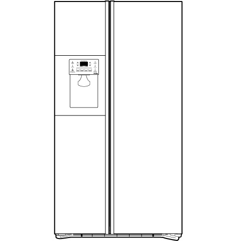 Counter-Depth 22.6 Cu. Ft. Side-by-Side Refrigerator PSH23PGTBV