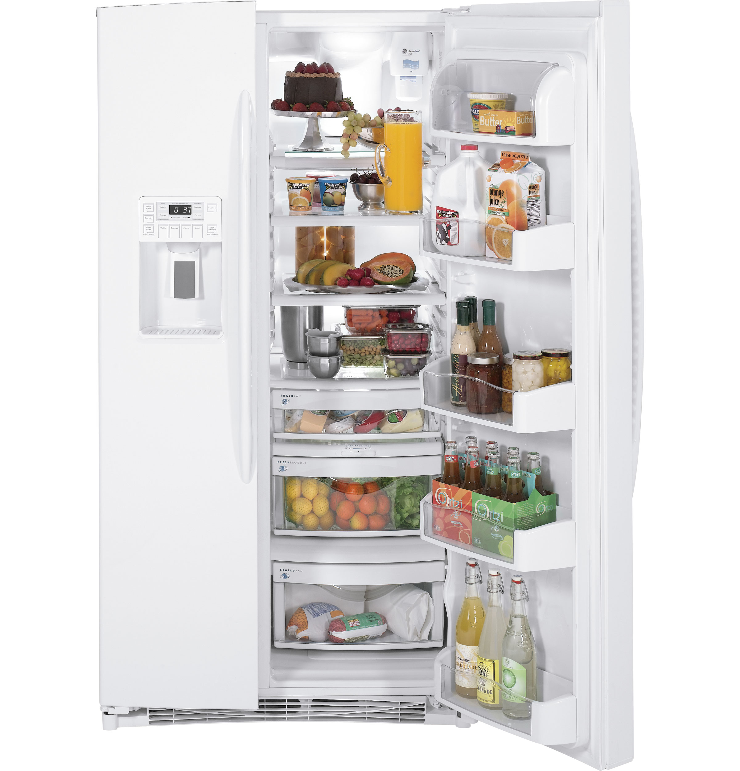 25.9 Cu. Ft. Side-by-Side Refrigerator with Dispenser PSHF6PGZWW
