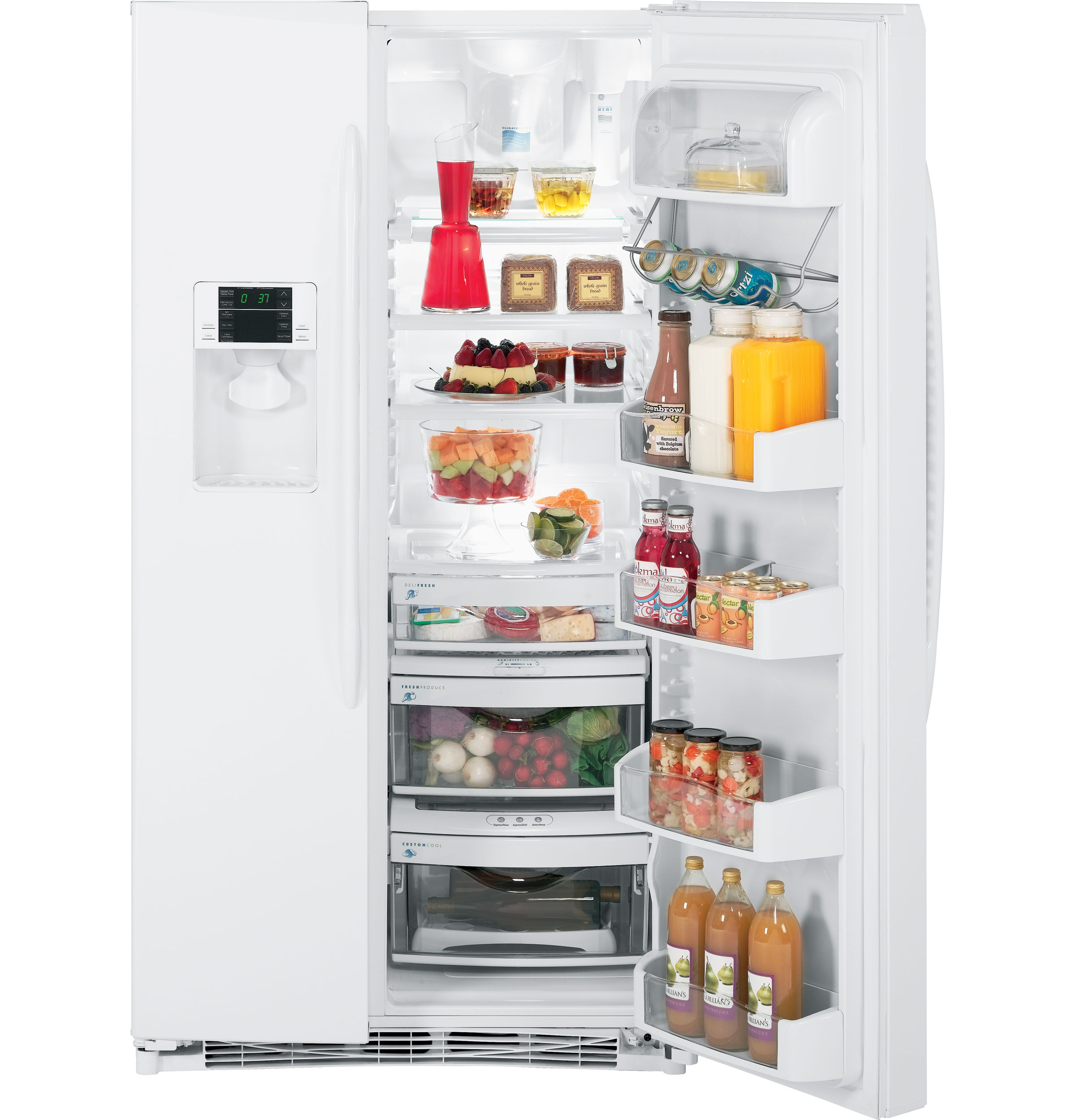 25.5 Cu. Ft. Side-By-Side Refrigerator with Dispenser PSHF6VGXWW