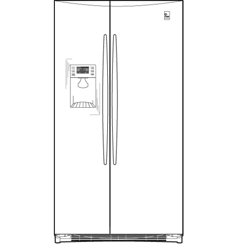 25.5 Cu. Ft. Side-by-Side Refrigerator PSHF6YGXBB, product image 3 of 4