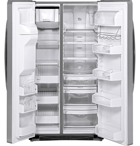 25.6 Cu. Ft. Side-by-Side Refrigerator with Dispenser PSHS6RGXSS, product image 4 of 6