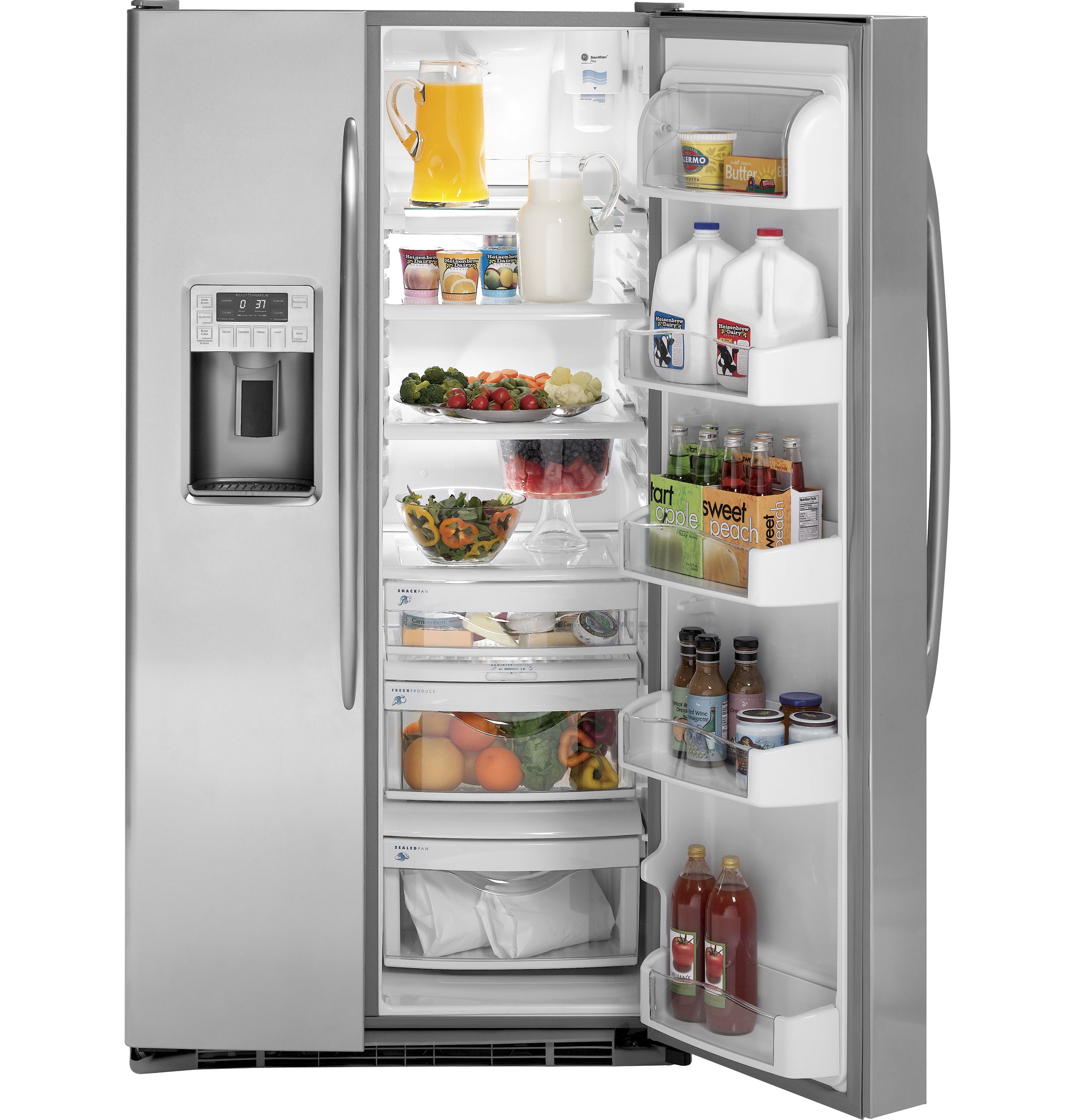 29.1 Cu. Ft. Side-by-Side Refrigerator with Dispenser PSHS9PGZSS, product image 2 of 17