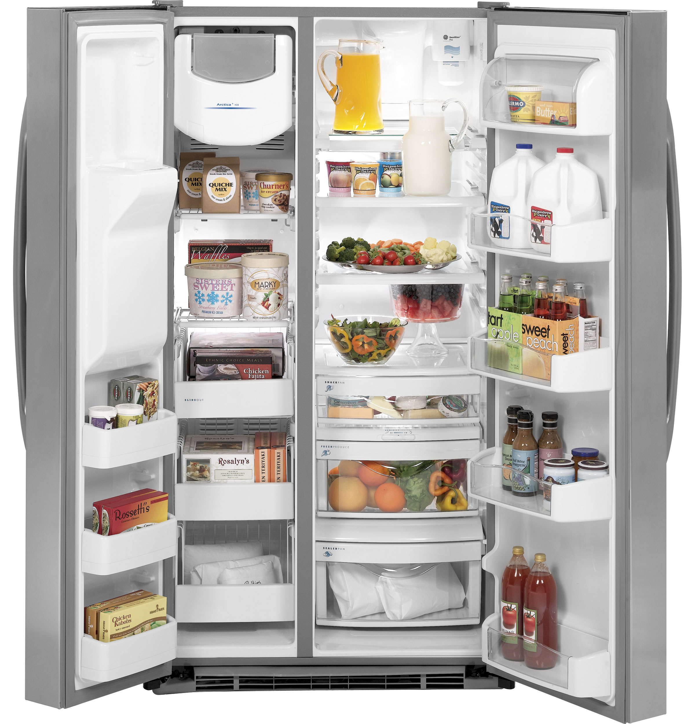 29.1 Cu. Ft. Side-by-Side Refrigerator with Dispenser PSHS9PGZSS, product image 3 of 17