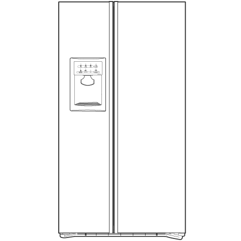 CustomStyle 22.6 Cu. Ft. Side-By-Side Refrigerator PSI23MGRCV