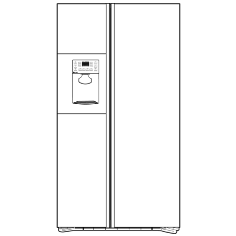 Counter-depth 23.3 Cu. Ft. Side-by-Side Refrigerator PSI23MGWCV
