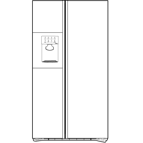 Counter-Depth 22.6 Cu. Ft. Side-by-Side Refrigerator PSI23NGTBV
