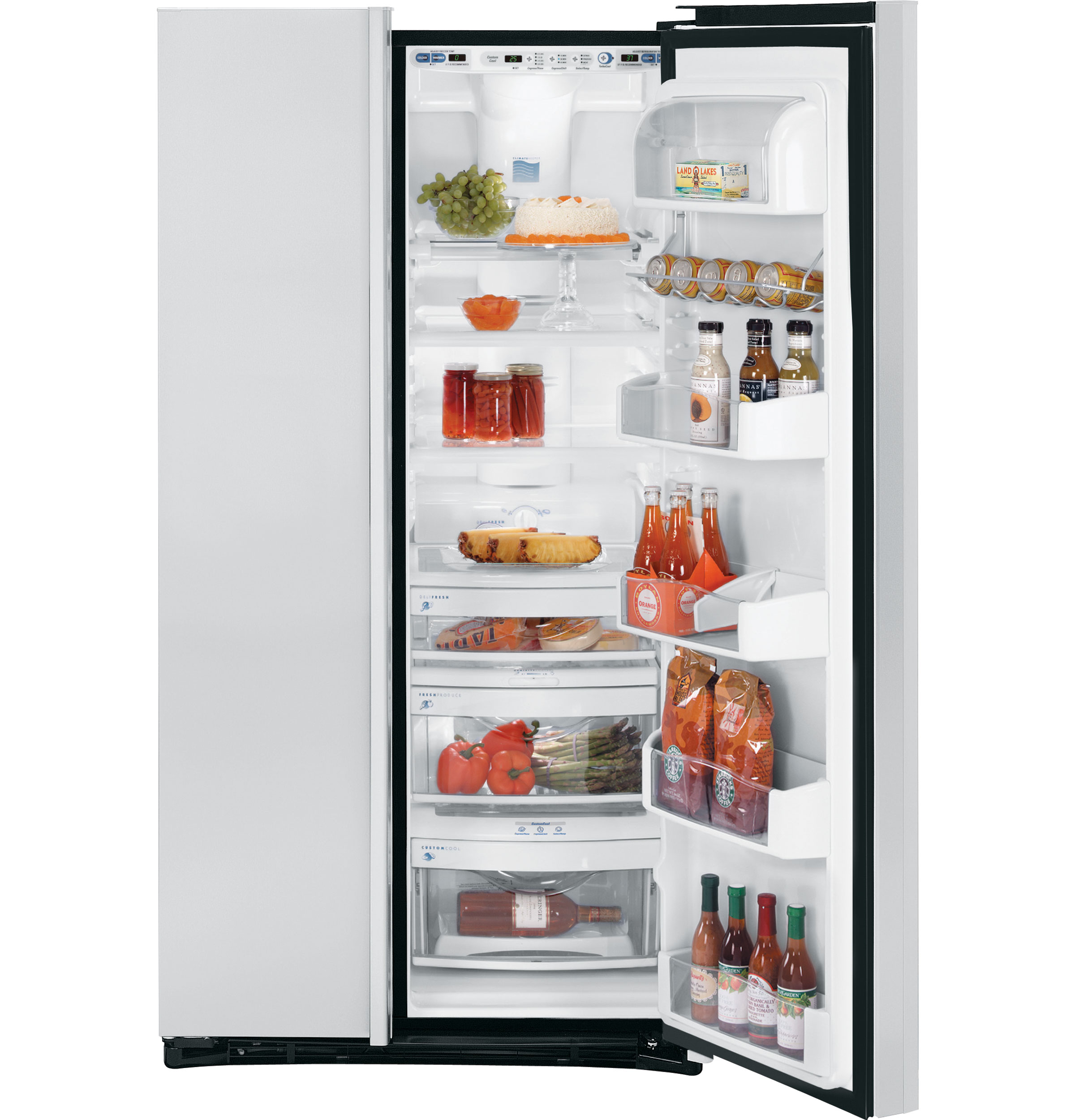 Counter-Depth 22.6 Cu. Ft. Stainless Side-By-Side Refrigerator PSI23SCRSV