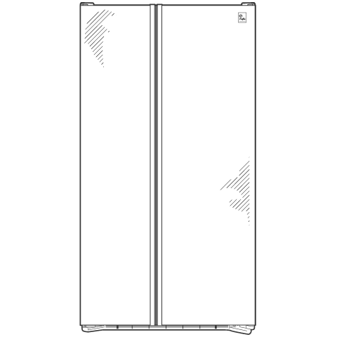 Counter-Depth 22.6 Cu. Ft. Stainless Side-By-Side Refrigerator PSI23SCRSV, product image 9 of 10