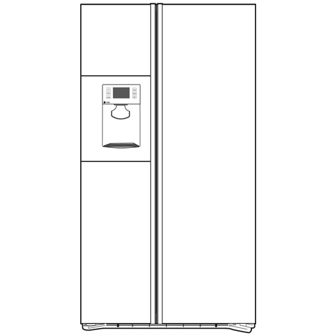 24.6 Cu. Ft. Side-by-Side Refrigerator PSJC5YGXBV