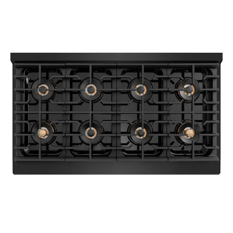 48 In. Paramount Gas Rangetop With 8 Burner Duopro™ Cooktop In Black Stainless Steel PSRTB48