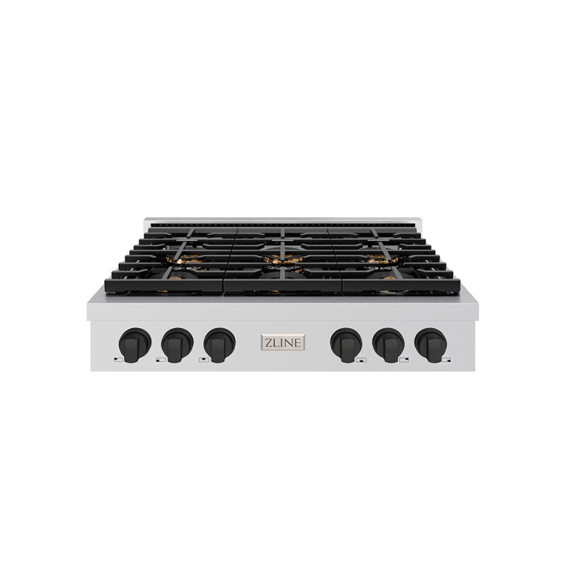 Autograph Edition 36 in. Paramount Gas Rangetop with 6 Burner DuoPro™ Cooktop PSRTZ36MB