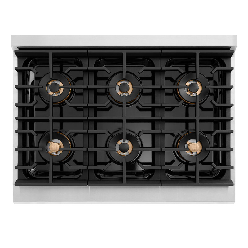 Autograph Edition 36 in. Paramount Gas Rangetop with 6 Burner DuoPro™ Cooktop PSRTZ36MB