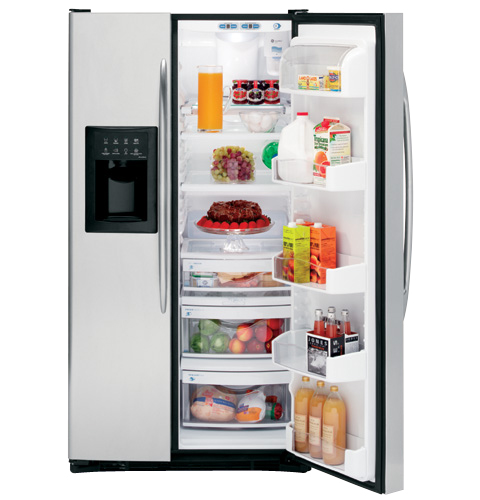 23.1 Cu. Ft. Stainless Side-By-Side Refrigerator with Dispenser PSS23LSSSS