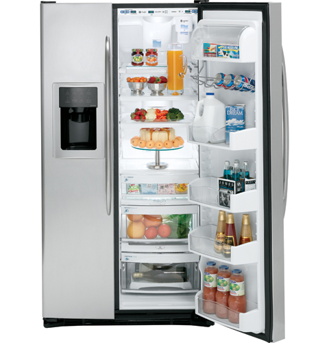 23.1 Cu. Ft. Stainless Side-By-Side Refrigerator with Dispenser PSS23MSTSS