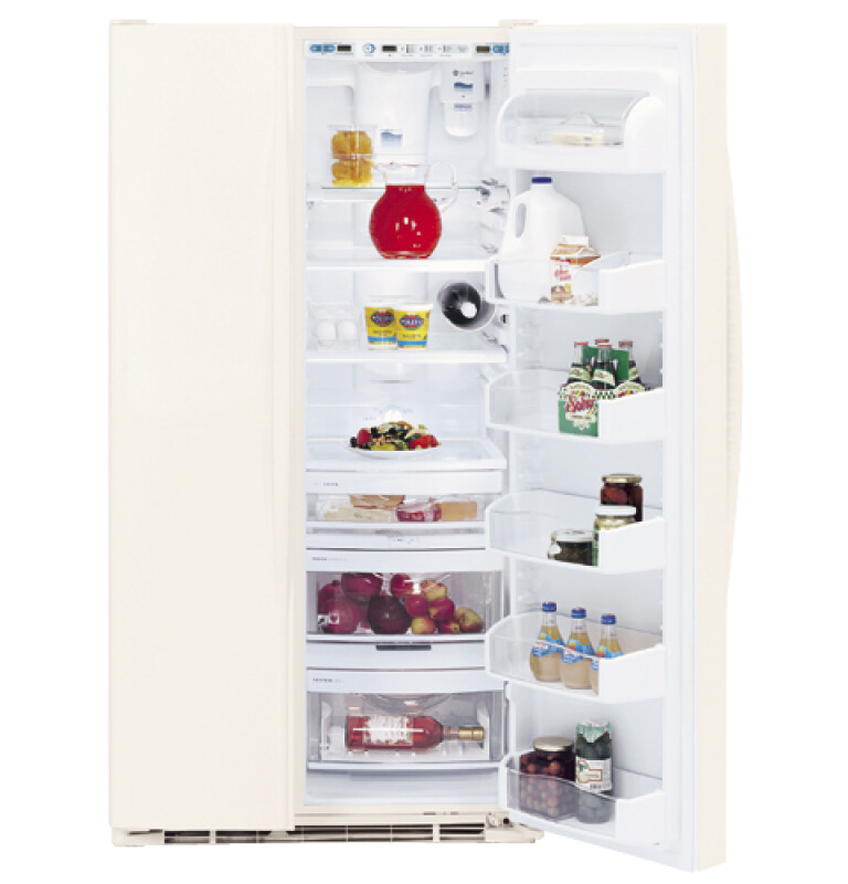 GE Profile Arctica Side-By-Side Refrigerator Bisque on Bisque PSS25NCNCC Picture 1