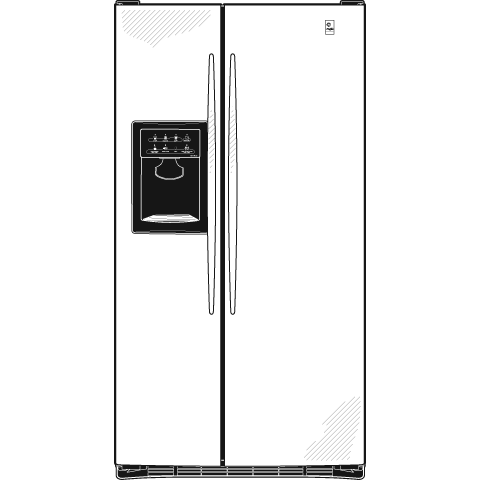 25.6 Cu. Ft. Stainless Side-by-Side Refrigerator with Dispenser PSS26LSRSS, product image 9 of 10