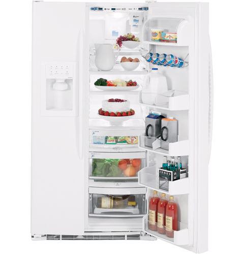 25.6 Cu. Ft. Side-by-Side Refrigerator with Dispenser PSS26MGTWW